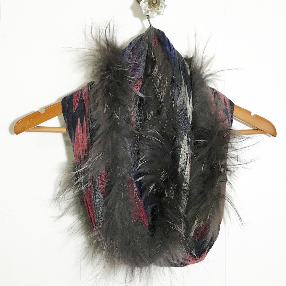 Dana Stein Raccoon Fur Infinity Scarf